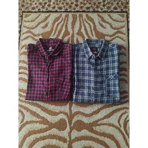 Gay Sex flanel vintage dan puzzle blok yang lengan longgar untuk Anda image 5