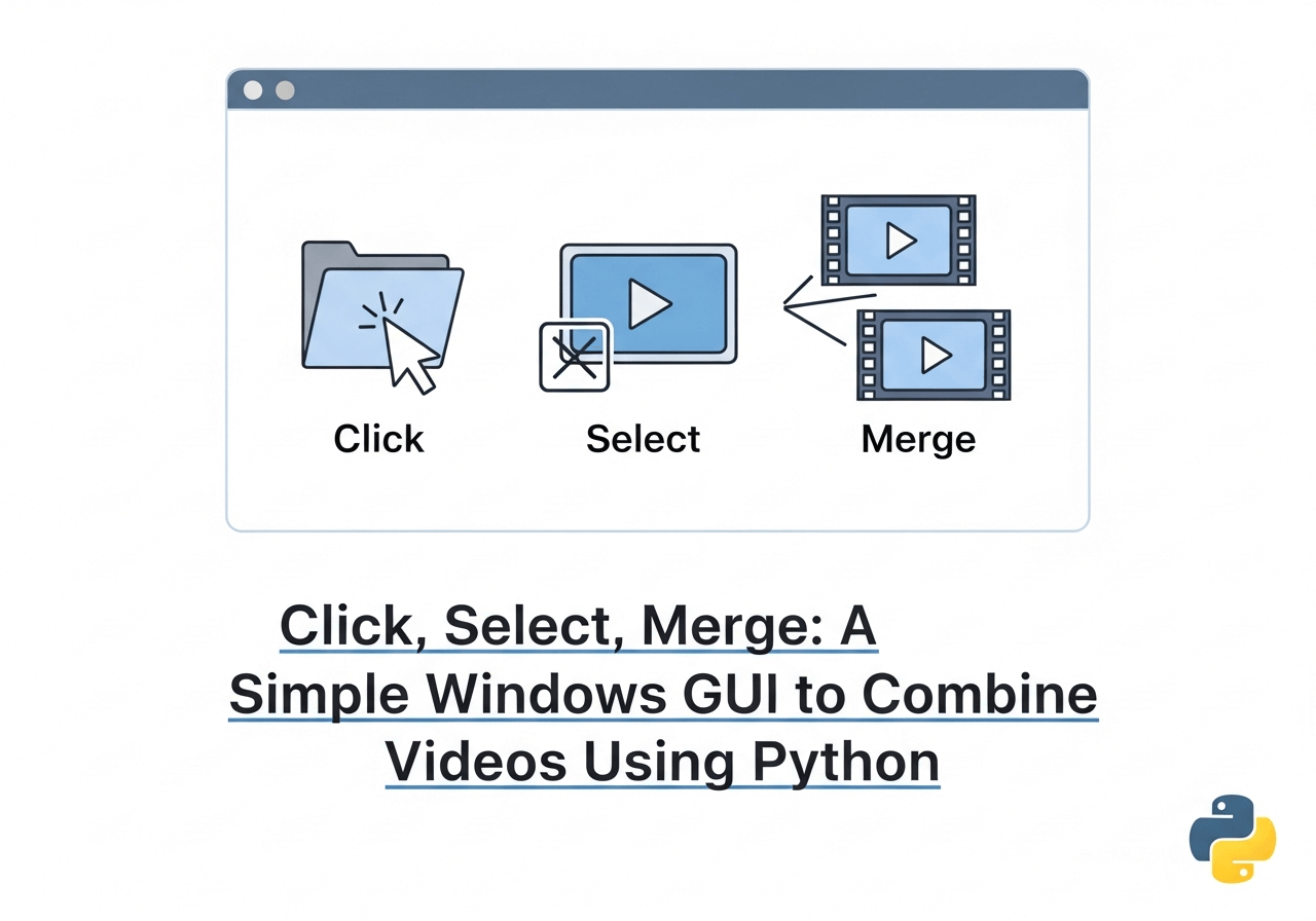 Click, Select, Merge: A Simple Windows GUI to Combine Videos Using Python