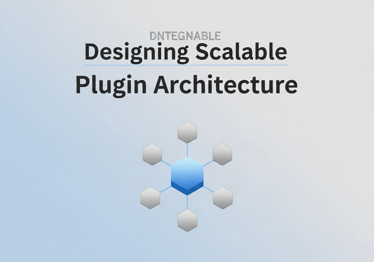 Designing Scalable Plugin Architecture
