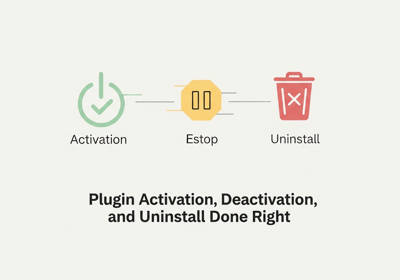 Plugin Activation, Deactivation, and Uninstall Done Right