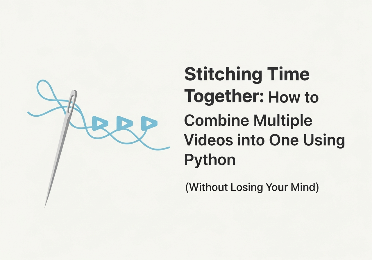 Stitching Time Together: How to Combine Multiple Videos into One Using Python (Without Losing Your Mind)